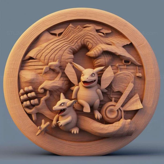 Games (Pokemon Go 3, GAMES_20511) 3D models for cnc